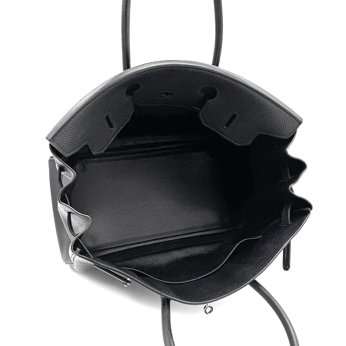 HERMES BIRKIN 35 BLACK TOGO HAND BAG □H SHW 90275918