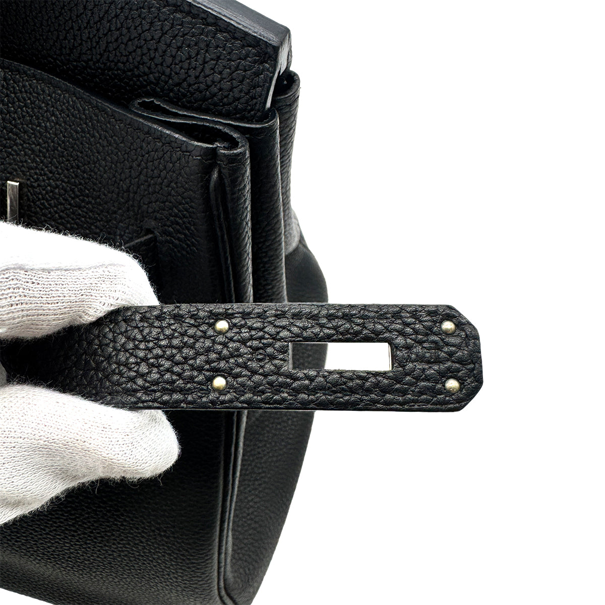 HERMES BIRKIN 35 BLACK TOGO HAND BAG □H SHW 90275918