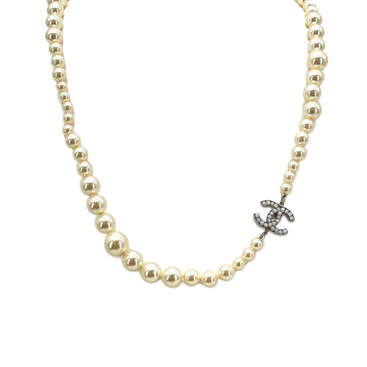 CHANEL NECKLACE COCOMARK FAUX PEARL ACCESSORY 10V 90275924