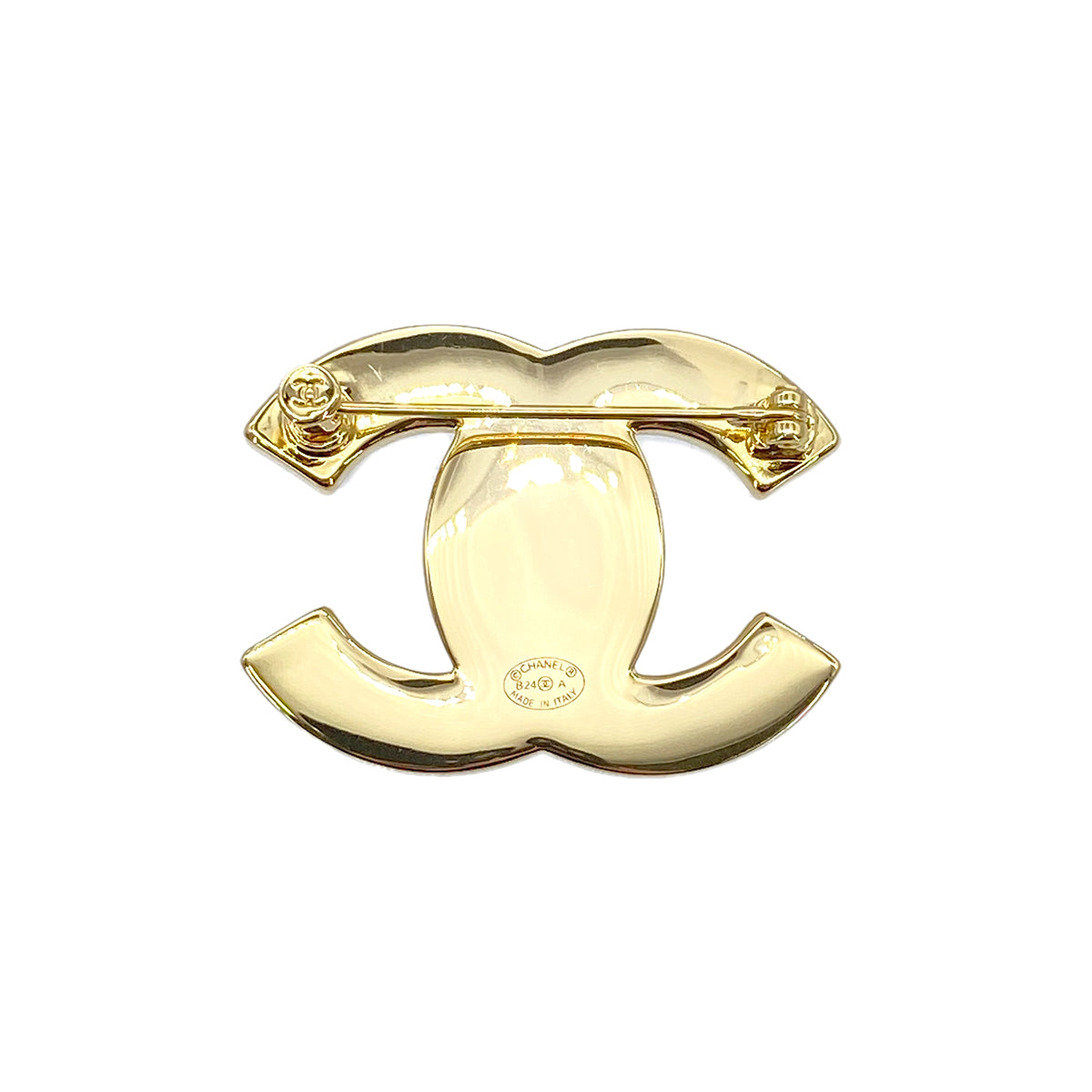 CHANEL BROOCH TURN LOCK COCOMARK FAUX PEARL ACCESSORY B24A 90275926