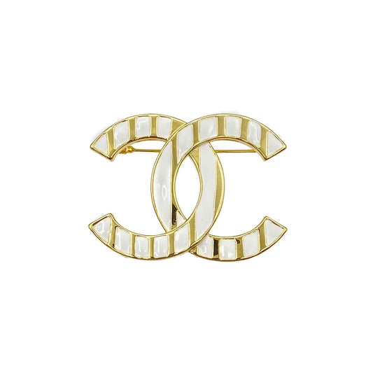 CHANEL COCOMARK BROOCH WHITE ACCESSORY B23C 90275927