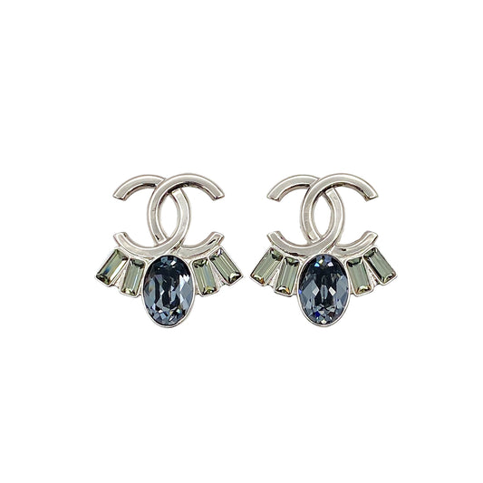 CHANEL EARRINGS COCOMARK RHINESTONE ACCESSORY B17B 90275938