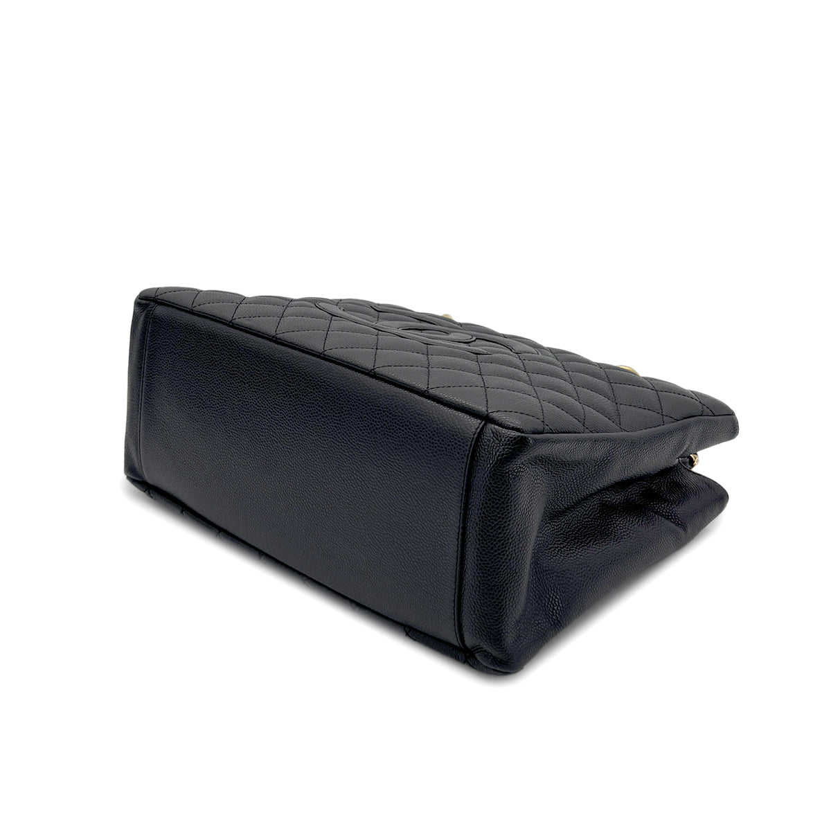 CHANEL VINTAGE GST COCOMARK CHAIN TOTE BAG BLACK CAVIAR SKIN 90275974