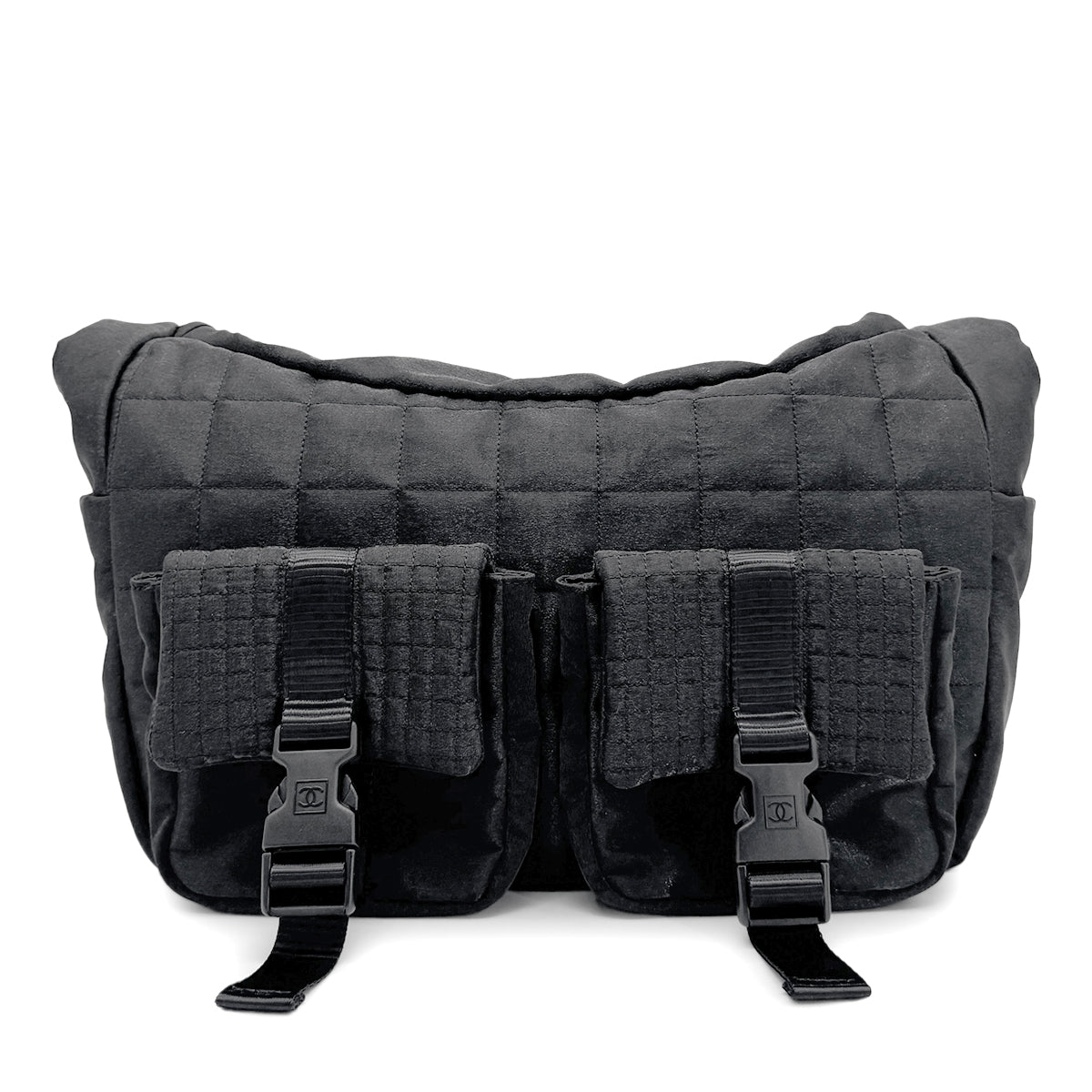 CHANEL VINTAGE SPORTSLINE SHOULDER BAG BLACK 90276257