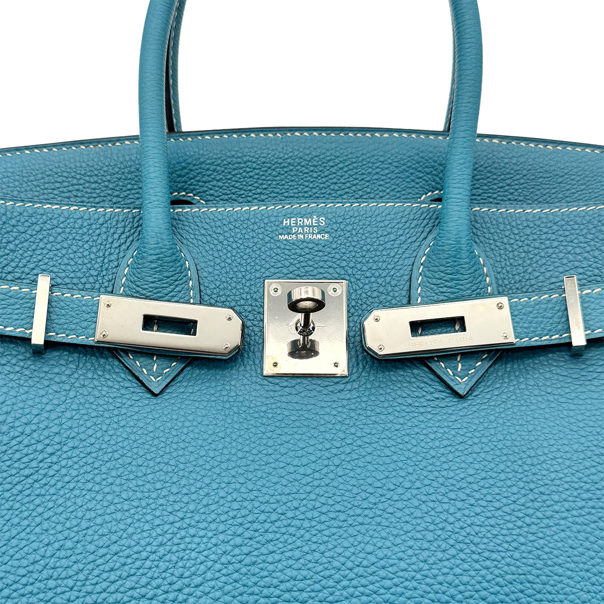 HERMES BIRKIN 30 BLUE JEAN TOGO HAND BAG ▢I SHW 90276370
