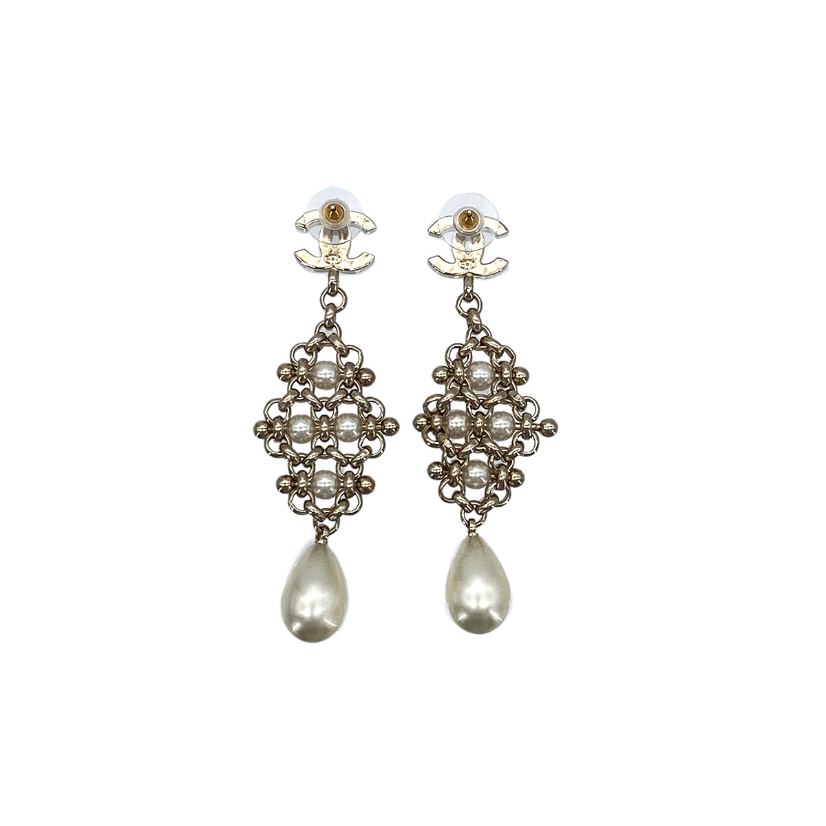 CHANEL EARRINGS COCOMARK PEARL ACCESSORY B20C 90276377