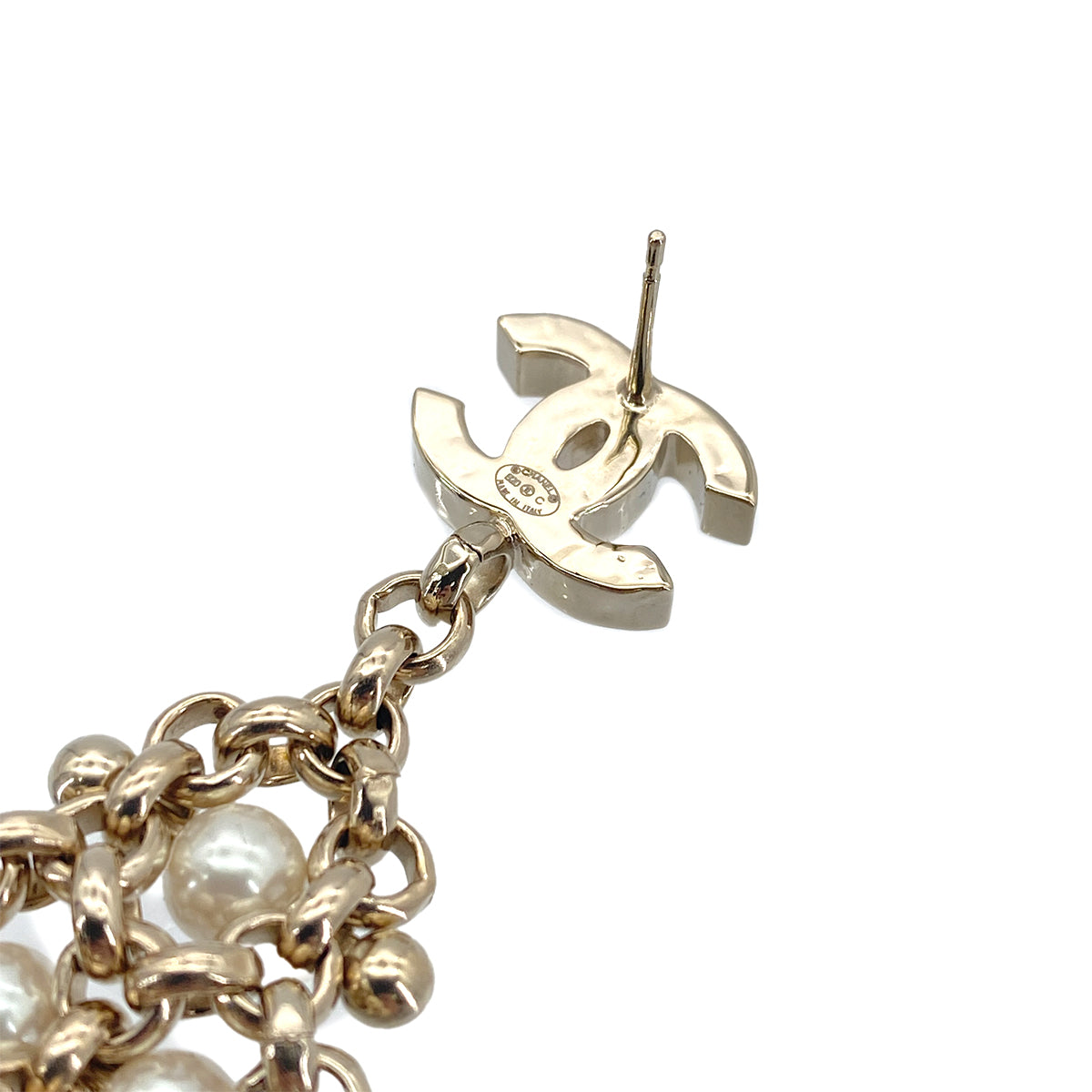 CHANEL EARRINGS COCOMARK PEARL ACCESSORY B20C 90276377