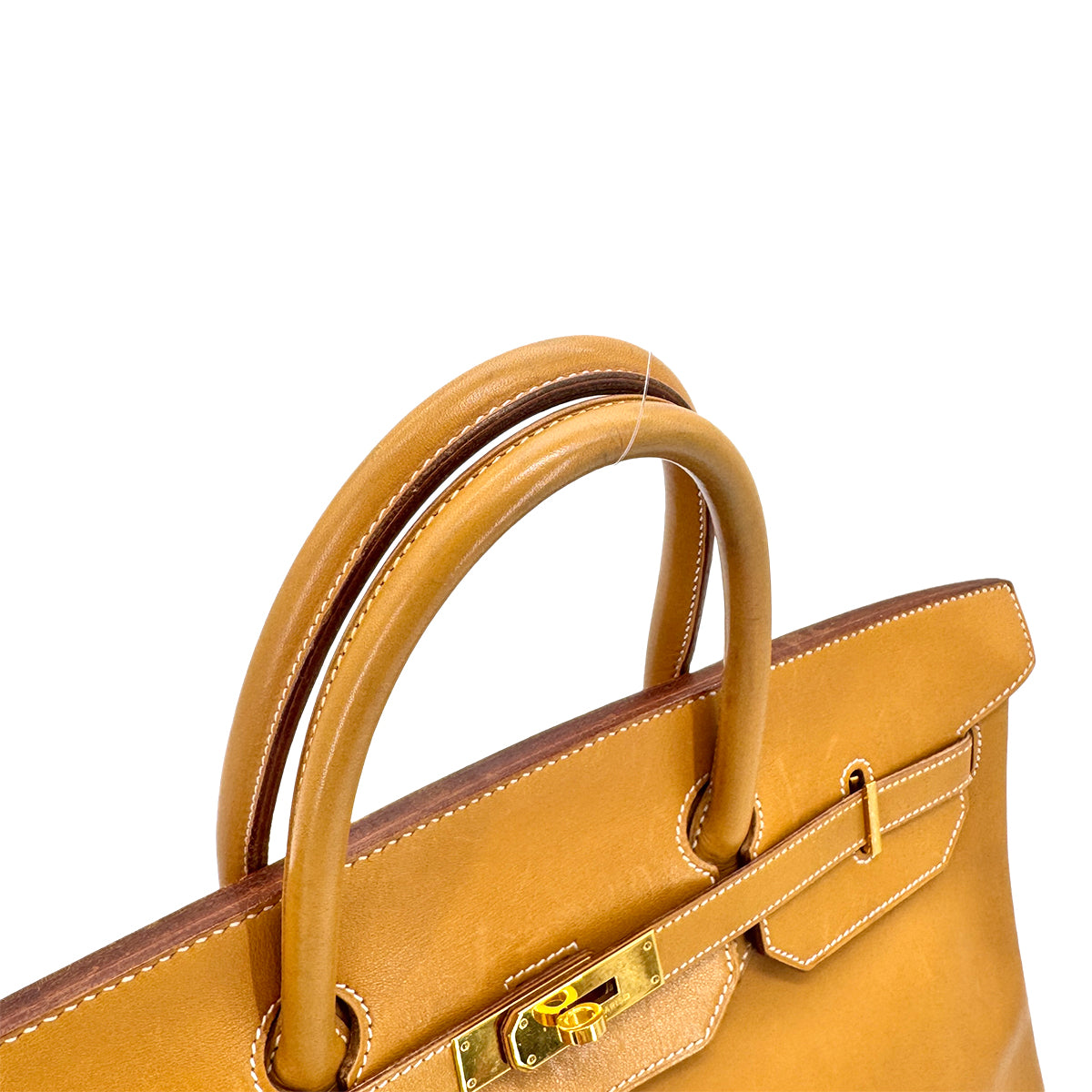 HERMES BIRKIN 40 NATURAL VALENIA HAND BAG 〇W GHW 90276382