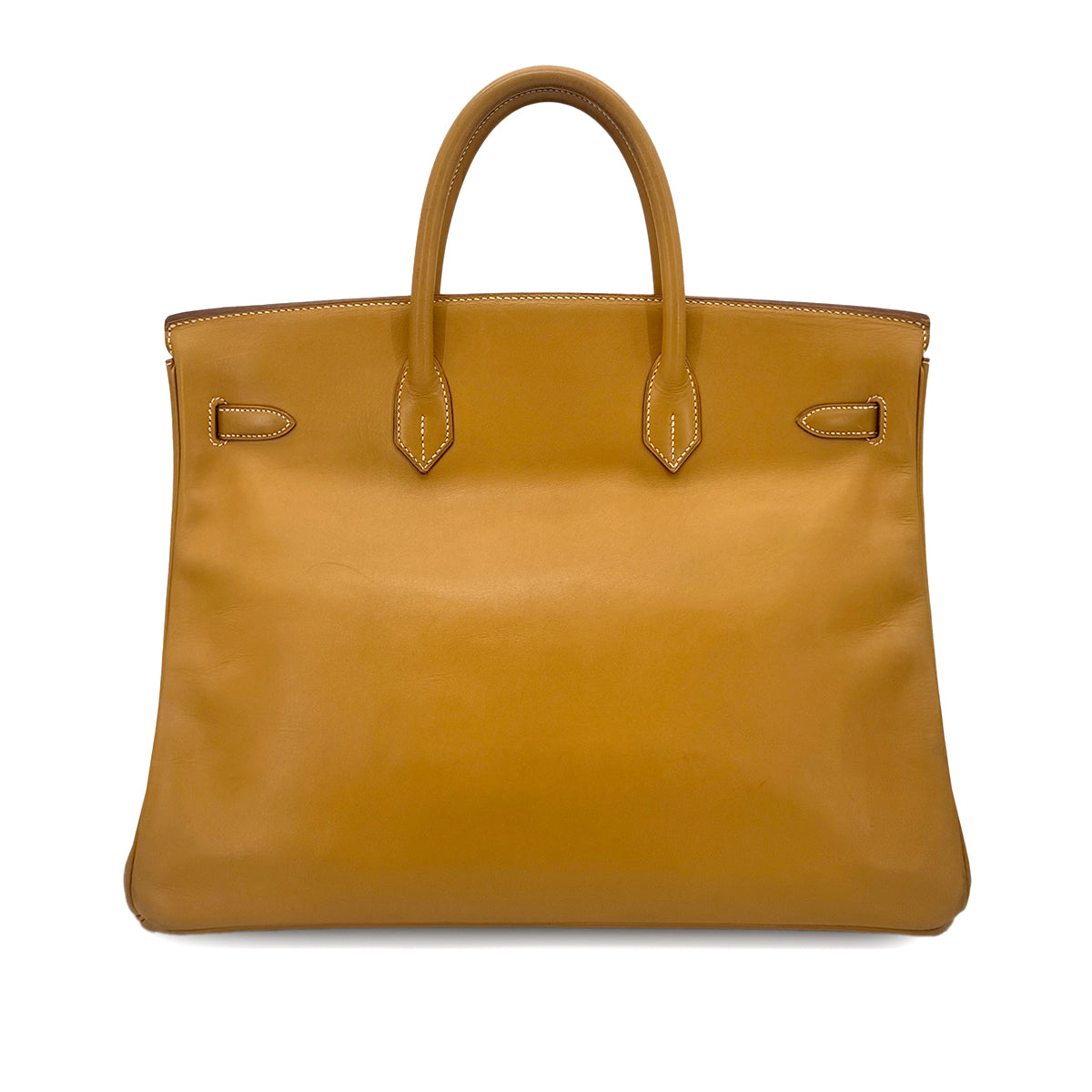 HERMES BIRKIN 40 NATURAL VALENIA HAND BAG 〇W GHW 90276382
