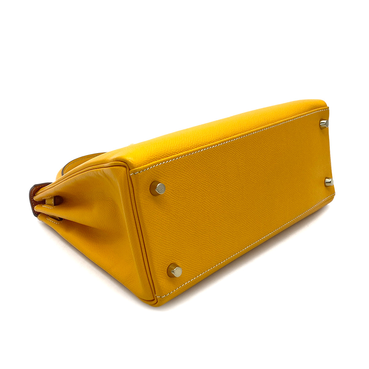 HERMES CANDY KELLY 28 JAUNE D'OR MANGUE EPSOM HAND SHOULDER BAG □P 90276388