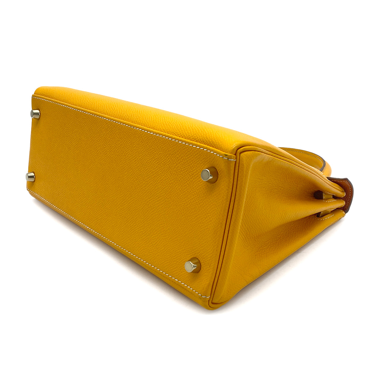 HERMES CANDY KELLY 28 JAUNE D'OR MANGUE EPSOM HAND SHOULDER BAG □P 90276388