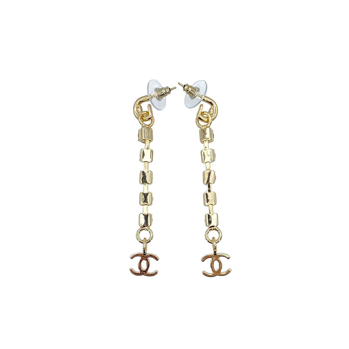 CHANEL EARRINGS COCOMARK GRADIENT COLOR STONE ACCESSORY B24C 90276396