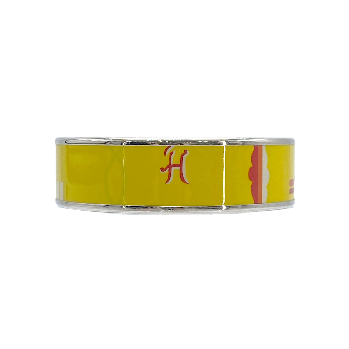 HERMES EMAIL BANGLE BRACELET YELLOW ACCESSORY 90276664