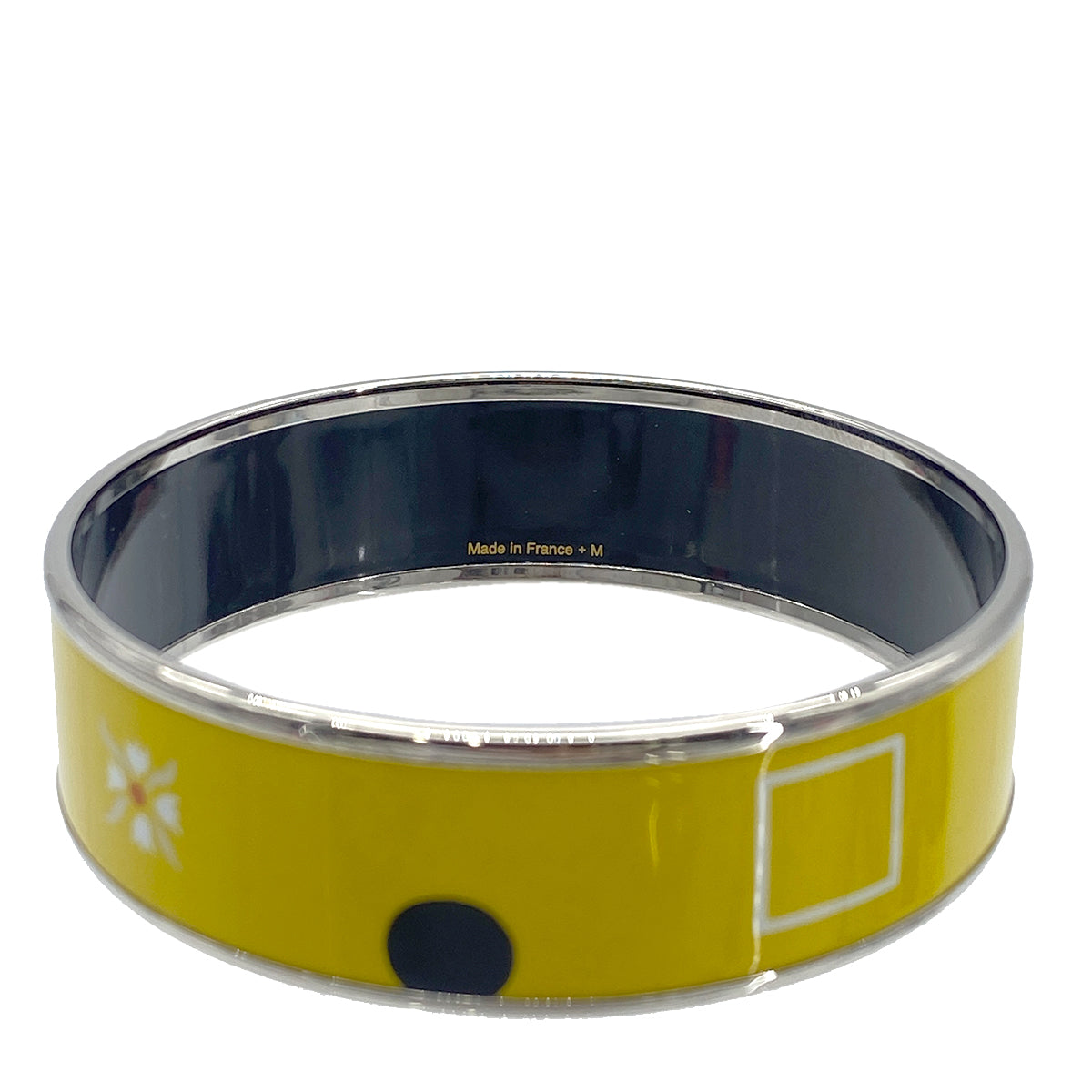HERMES EMAIL BANGLE BRACELET YELLOW ACCESSORY 90276664