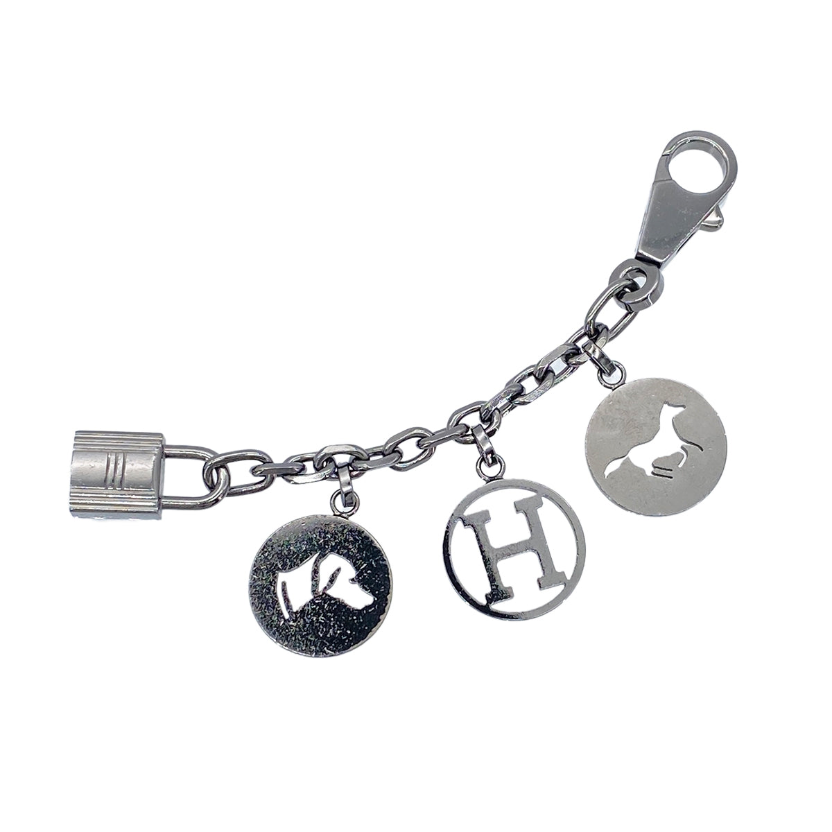 HERMES BAG CHARM AMULET 4 SILVER ACCESSORY 90276690