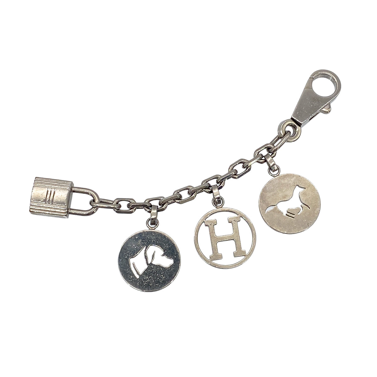 HERMES BAG CHARM AMULET 4 ACCESSORY SILVER 90276692