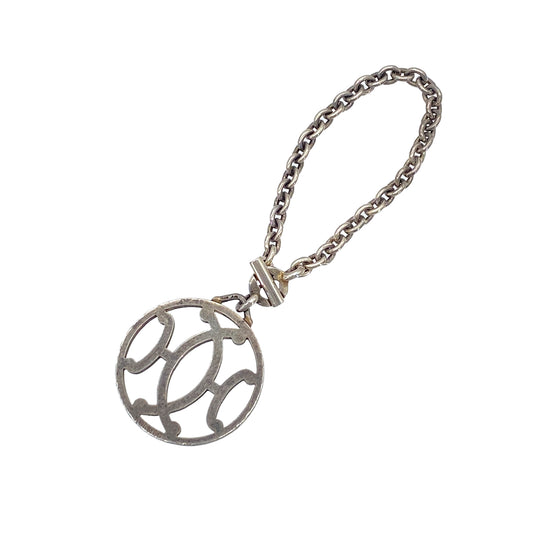 HERMES BAG CHARM LOGO MOTIF ACCESSORY SILVER 90276696