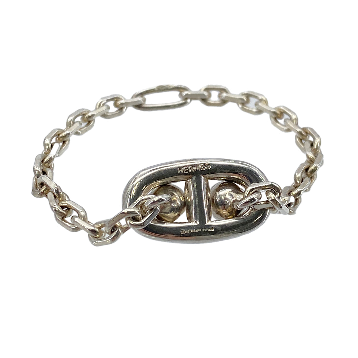 HERMES CHAINE D'ANCRE BAG CHARM SILVER ACCESSORY 90276700