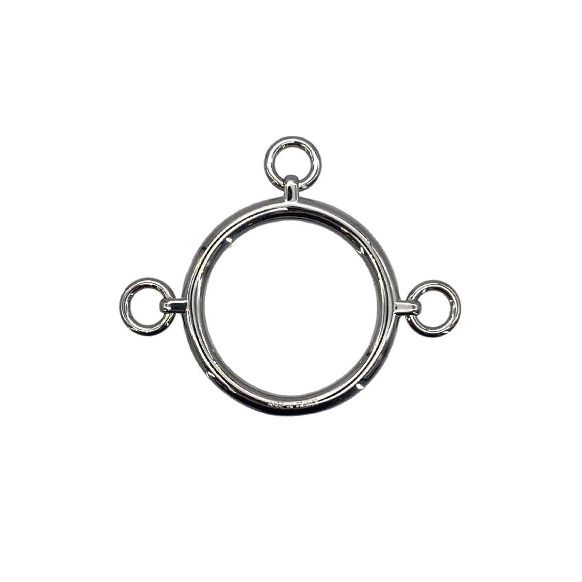 HERMES MEGA LOOP SCARF RING SILVER ACCESSORY 90276716