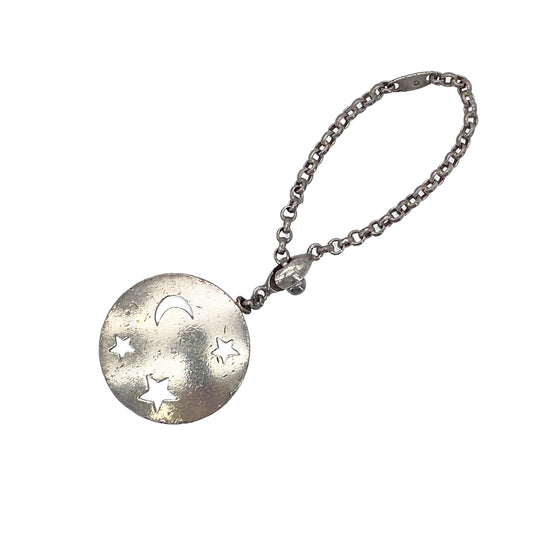 HERMES BAG CHARM STAR MOON SILVER ACCESSORY 90276726