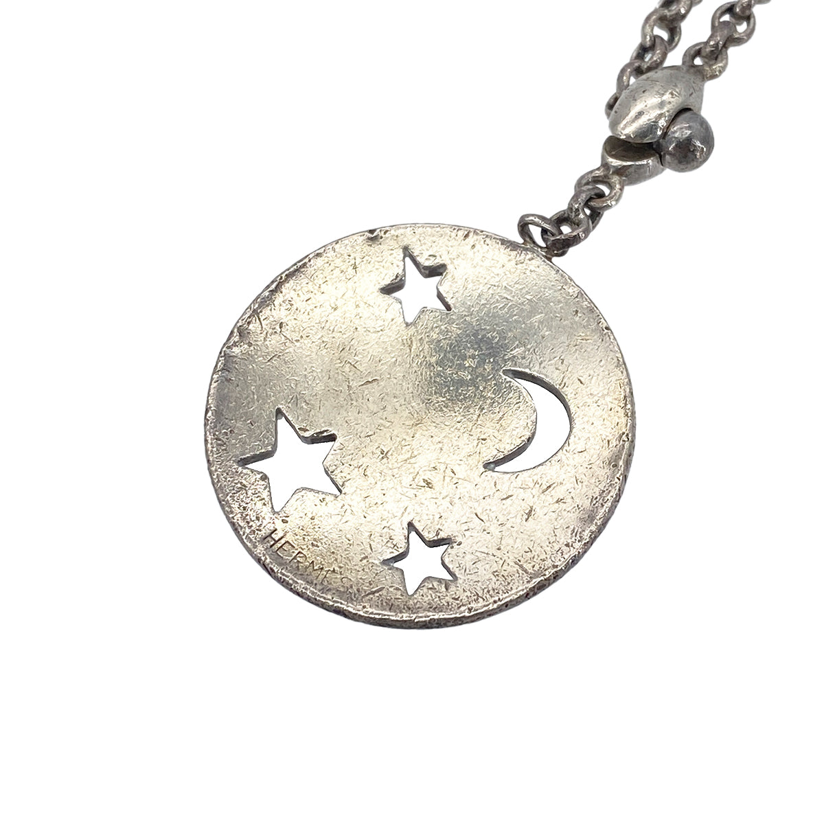 HERMES BAG CHARM STAR MOON SILVER ACCESSORY 90276726