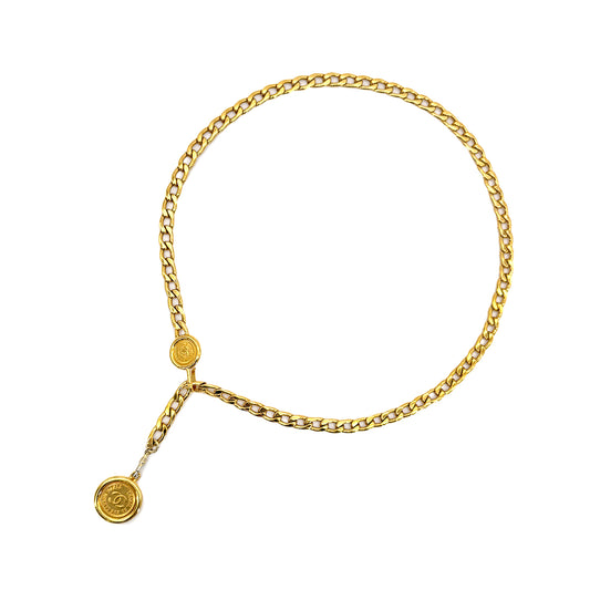 CHANEL VINTAGE CHAIN BELT COCOMARK ACCESSORY 90276728