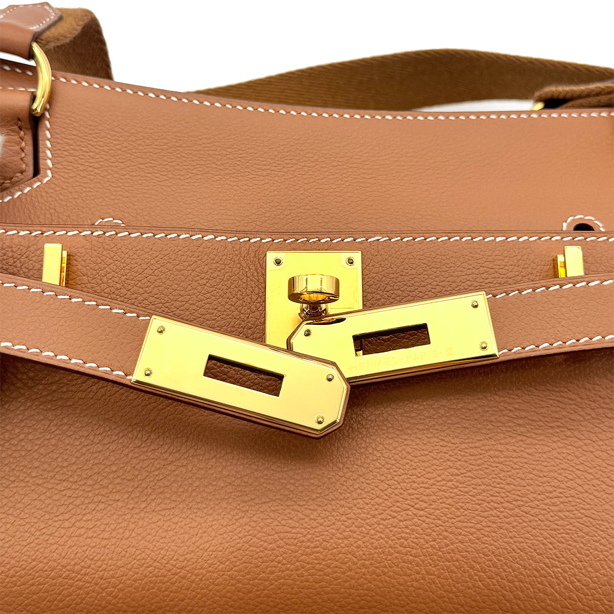 HERMES JYPSIERE MINI GOLD EVERCOLOR SHOULDER BAG W GHW 90276748