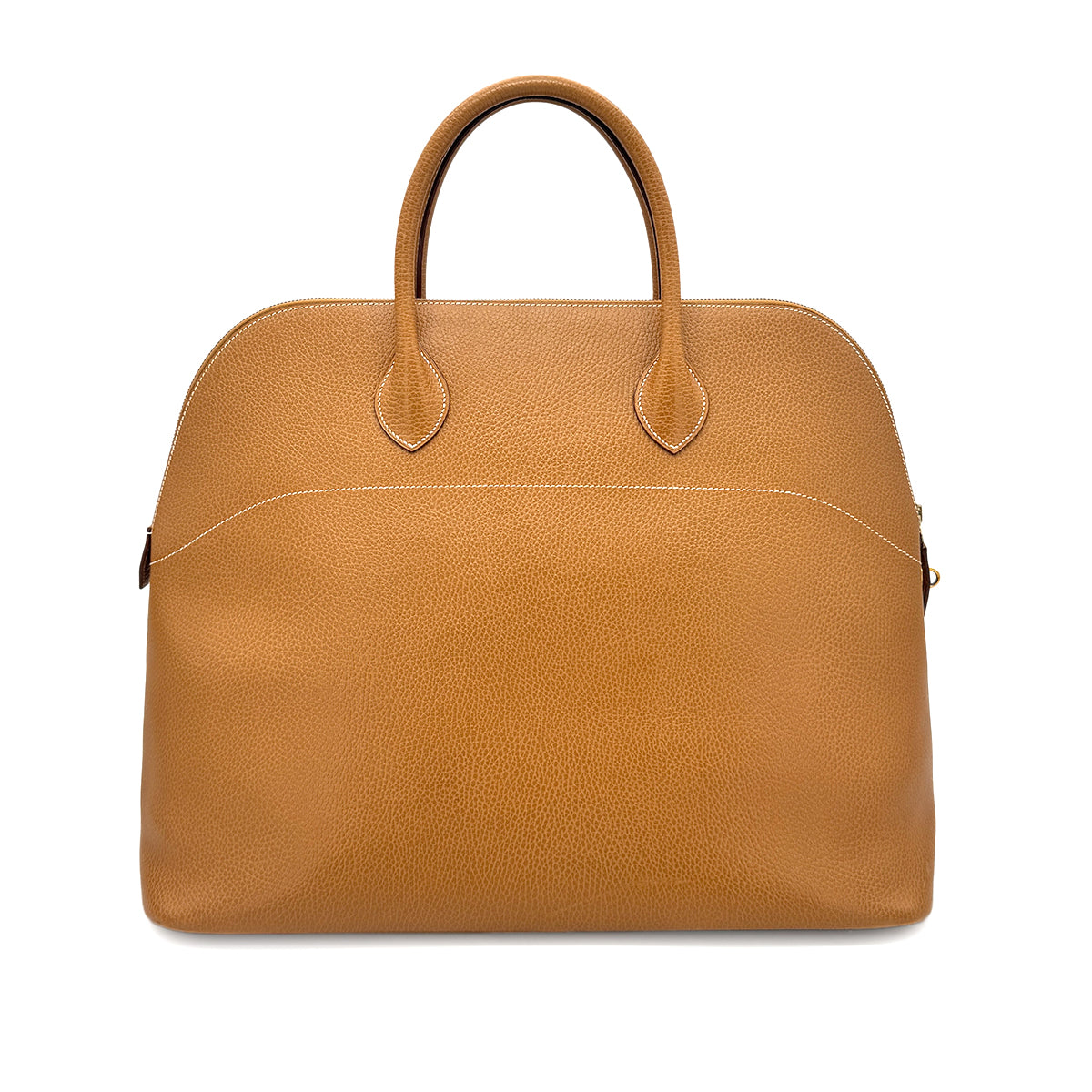 HERMES BOLIDE 45 NATURAL ARDENNES HAND BAG 〇X GHW 90276751