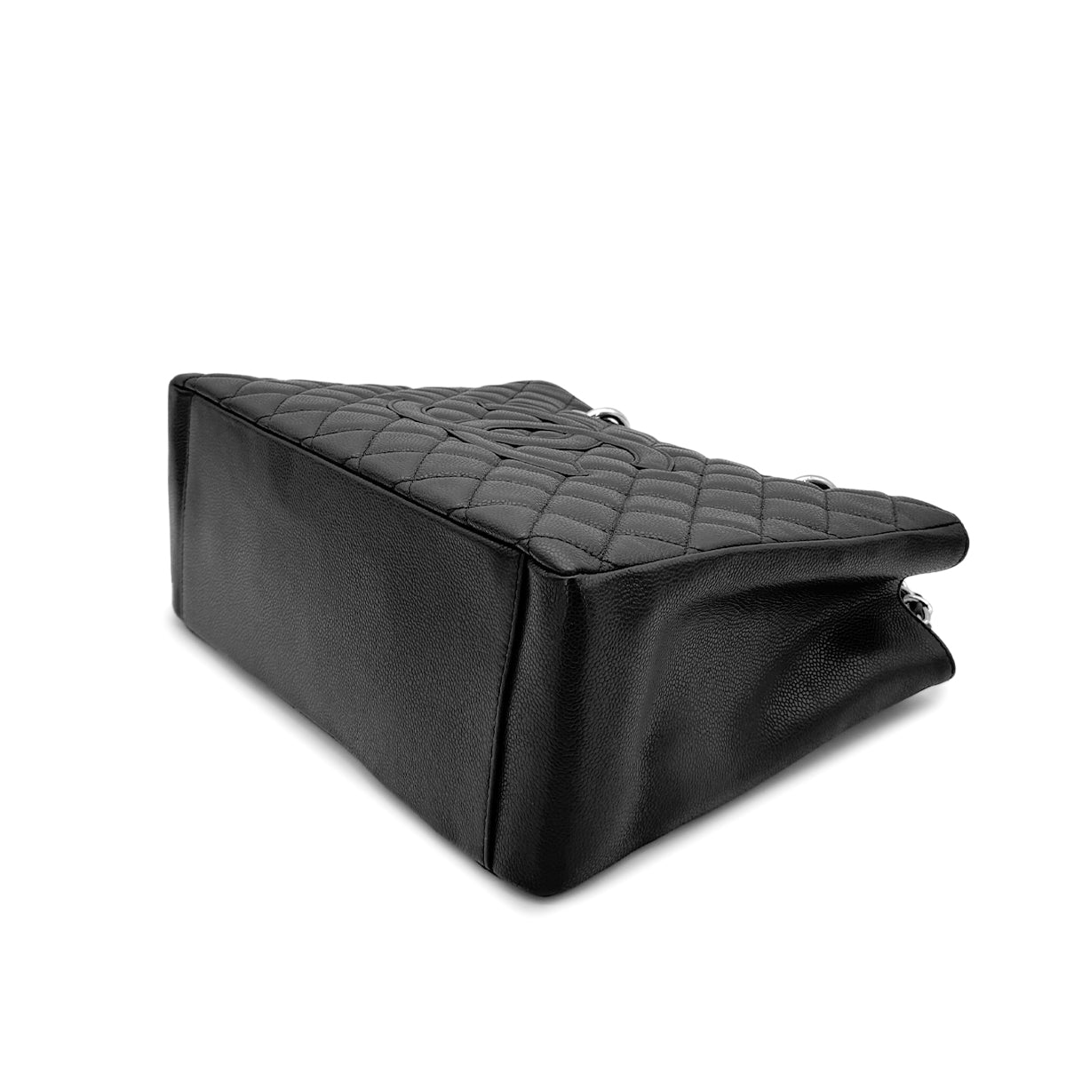 CHANEL GST COCOMARK CHAIN TOTE BAG BLACK CAVIAR SKIN 90276758