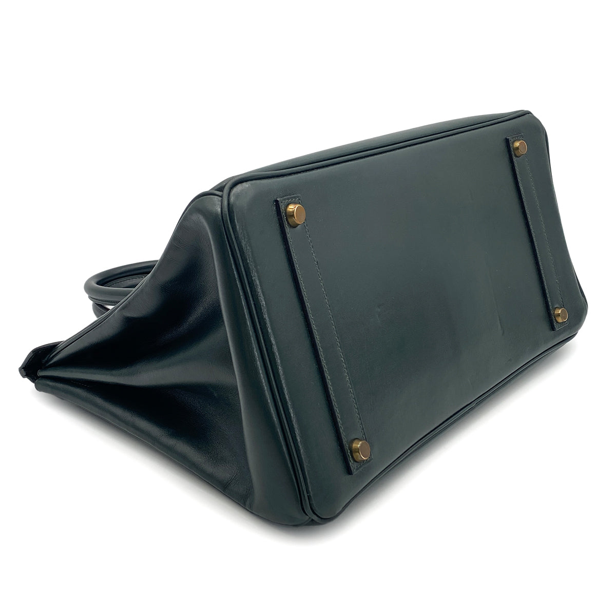 HERMES BIRKIN 35 GREEN BOXCALF HAND BAG 〇Y GHW 90276761