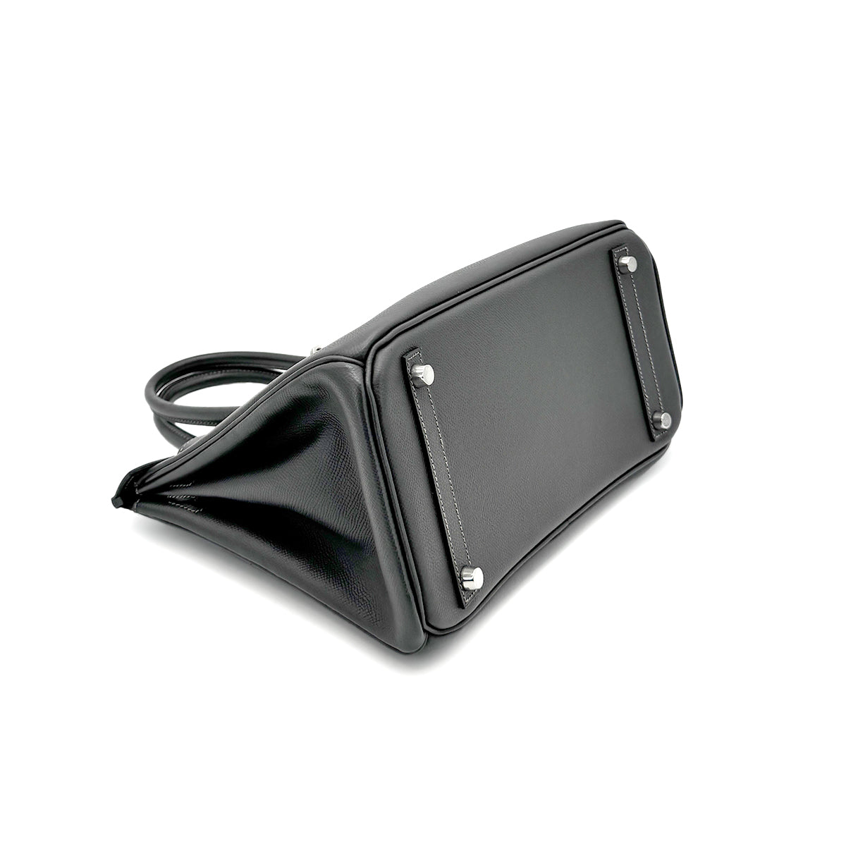 HERMES BIRKIN 30 GRAPHITE EPSOM HAND BAG □K SHW 90276763