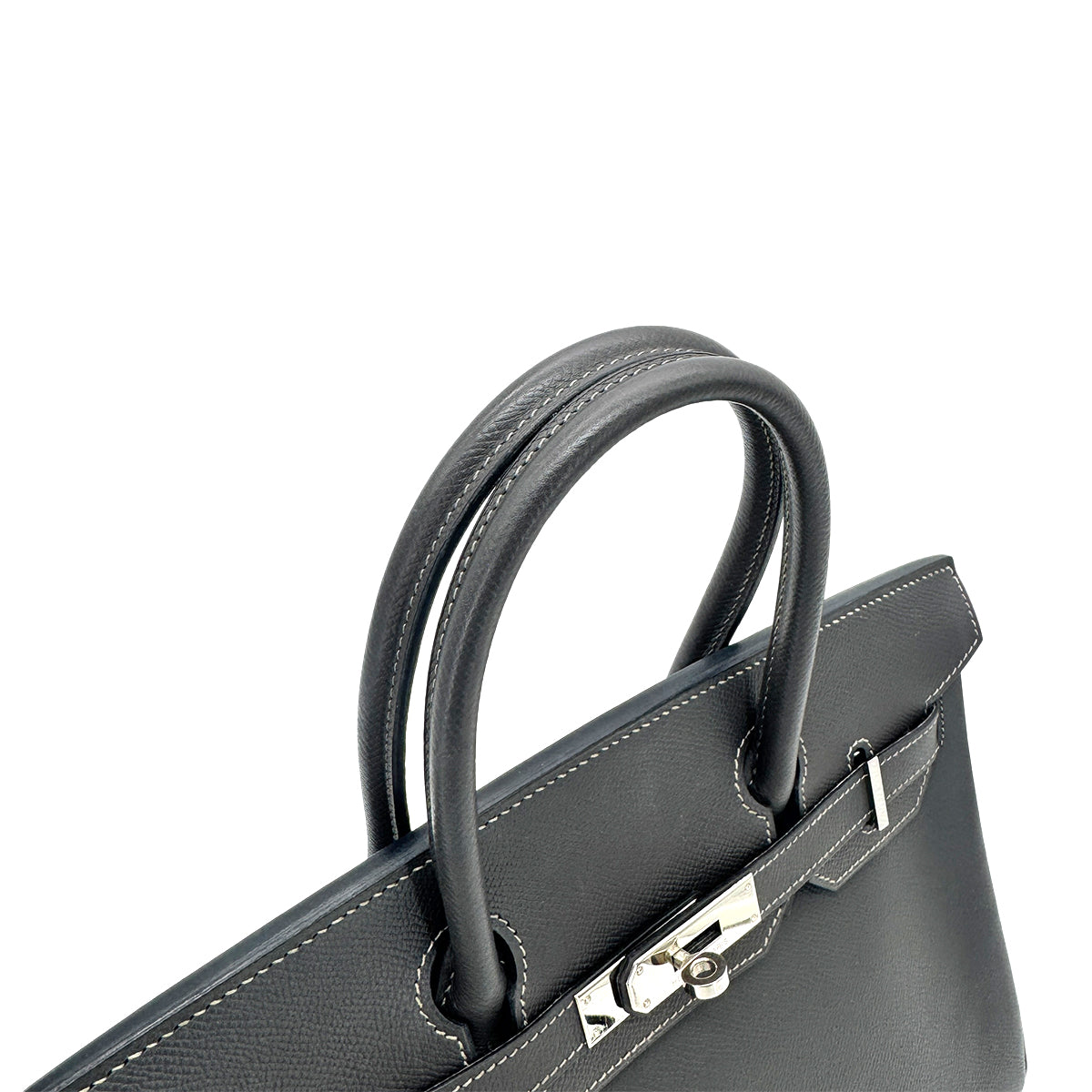 HERMES BIRKIN 30 GRAPHITE EPSOM HAND BAG □K SHW 90276763