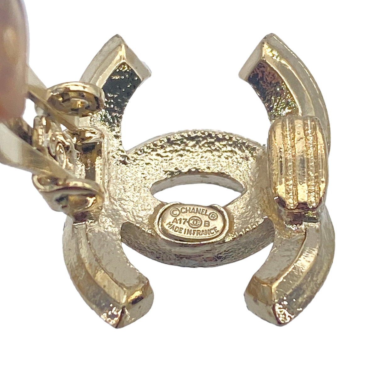 CHANEL EARRINGS COCOMARK COLOR STONE PINK RED ACCESSORY A17B 90276784