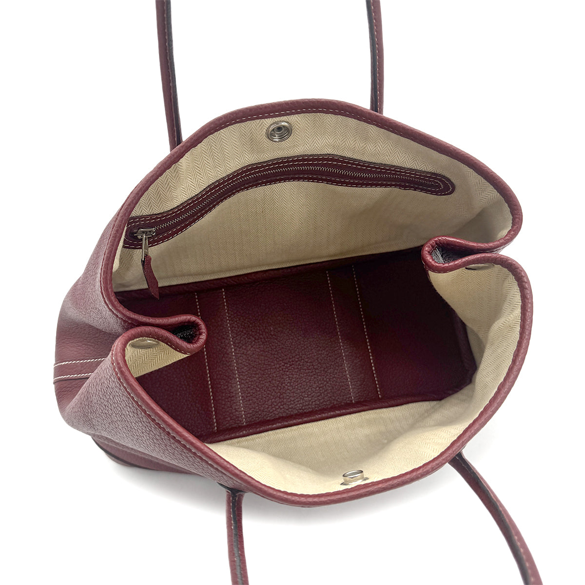 HERMES GARDEN PARTY TPM ROUDGE H VEAU NEGONDA TOTE BAG  □L 90276875