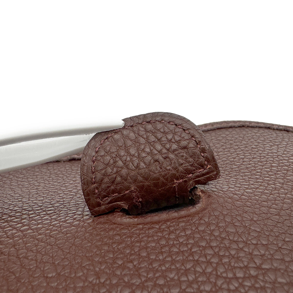 HERMES EVELYNE PM BROWN TOGO SHOULDER BAG □F 90276878