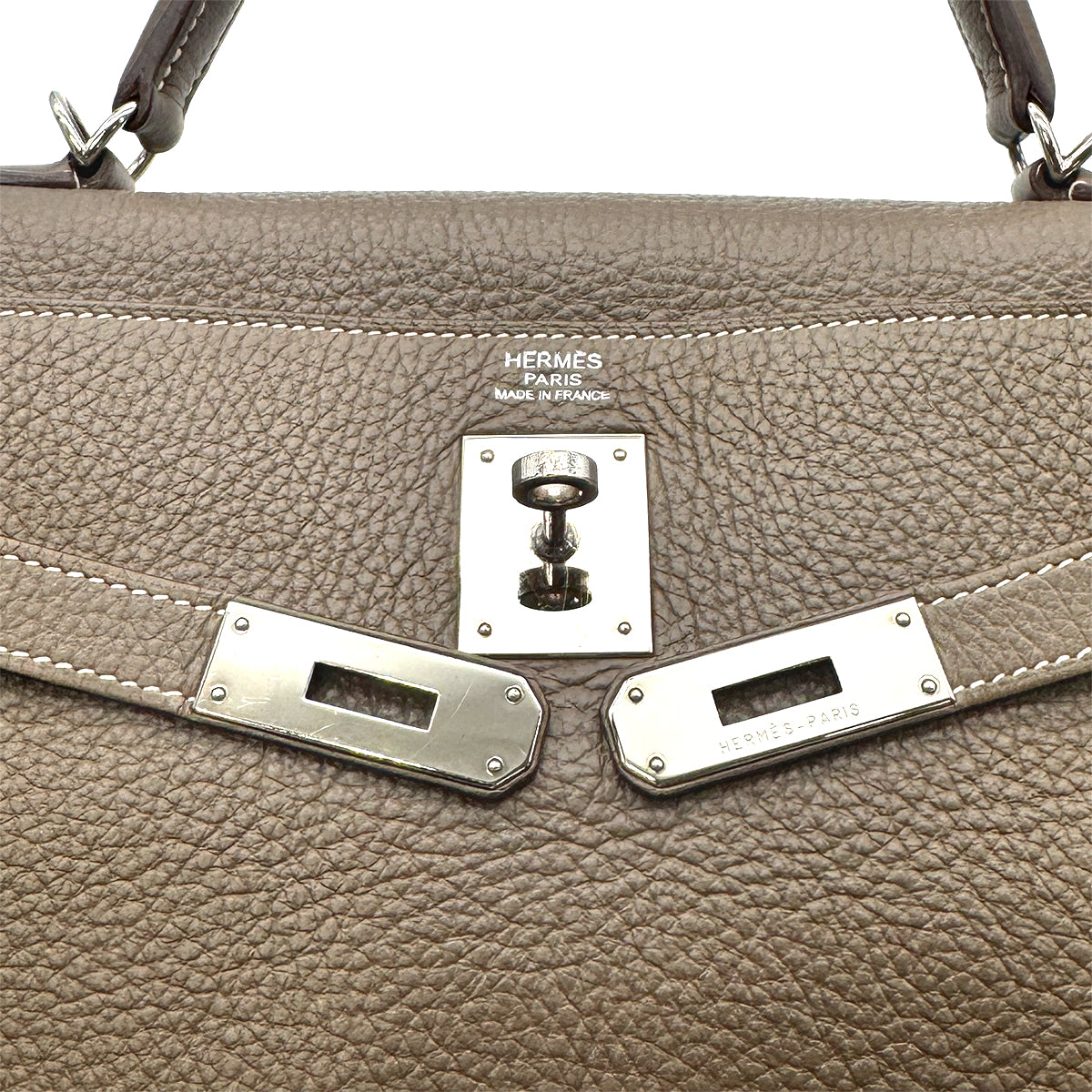 HERMES KELLY 32 AMAZON ETOUPE TOGO HAND SHOULDER BAG □N SHW 90277075