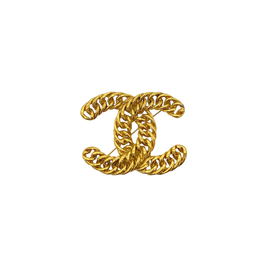 CHANEL VINTAGE COCOMARK BROOCH GOLD ACCESSORY 90277244