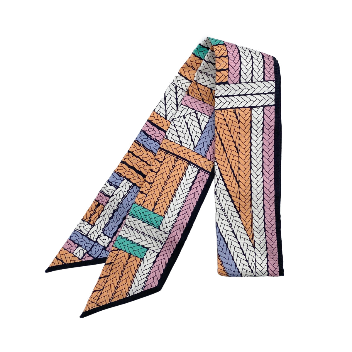 HERMES TWILLY TRESSES H  SCARF MULTICOLOR 90277249