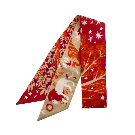 HERMES TWILLY SOUS LE CHARME D’ORPHEE SCARF MULTICOLOR 90277250