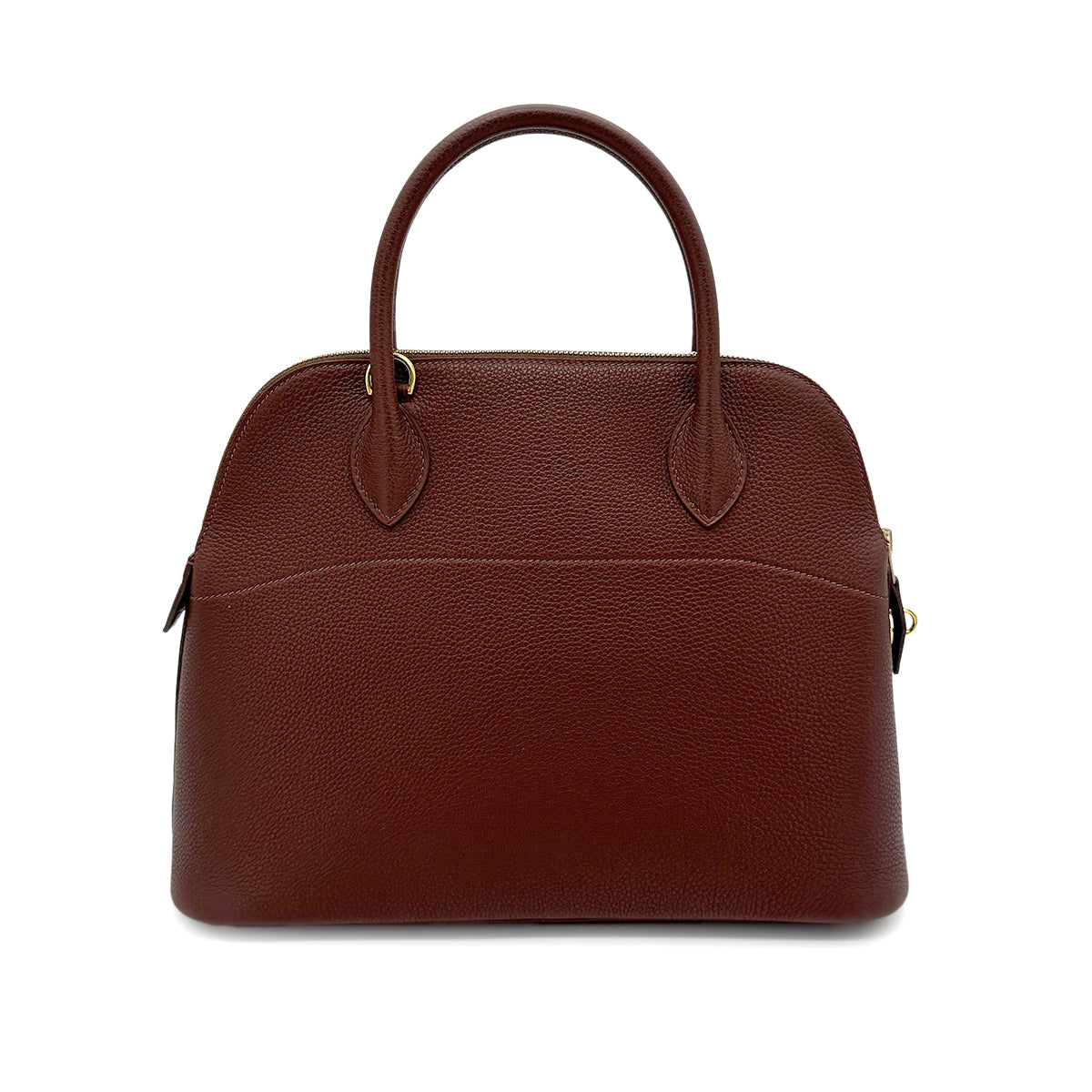 HERMES BOLIDE 31 BROWN TOGO HAND SHOULDER BAG □E GHW 90277283