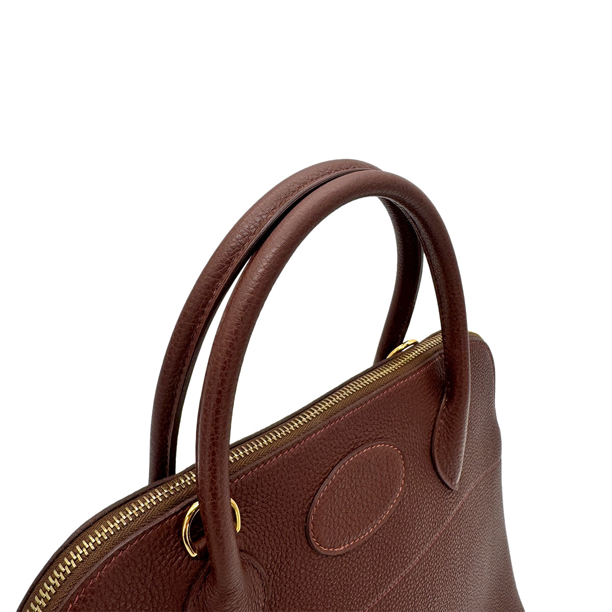 HERMES BOLIDE 31 BROWN TOGO HAND SHOULDER BAG □E GHW 90277283