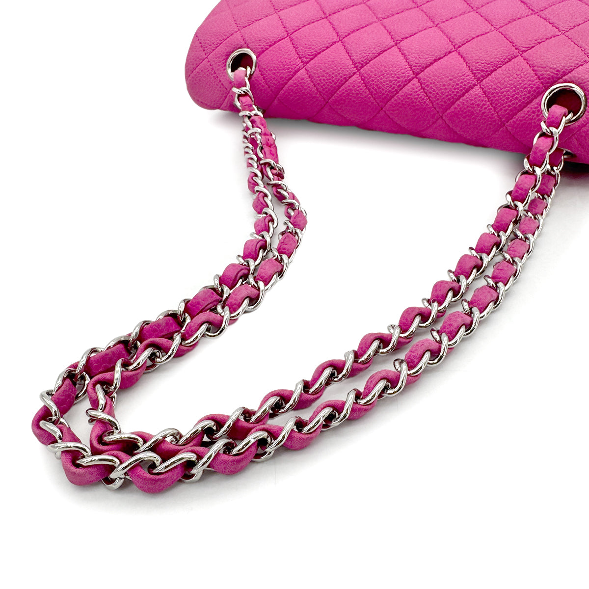CHANEL MATELASSE CHAIN SHOULDER BAG PINK SOFT CAVIAR SKIN 90277711