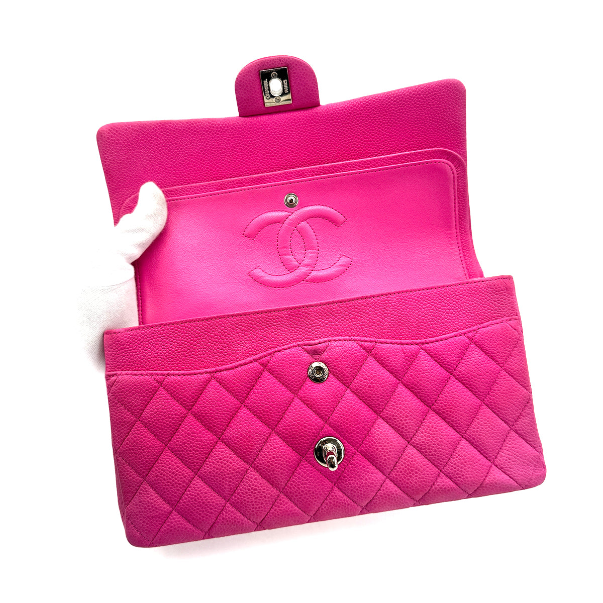 CHANEL MATELASSE CHAIN SHOULDER BAG PINK SOFT CAVIAR SKIN 90277711