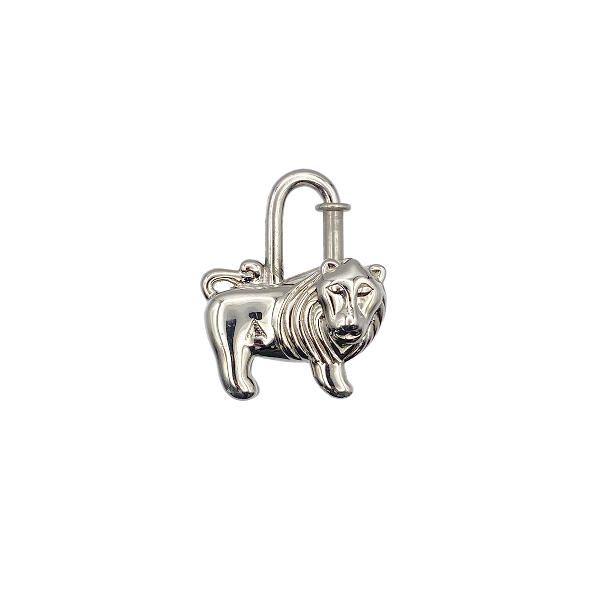 HERMES LION CADENA BAG CHARM SILVER 1997 I'AFRIQUE 90278450