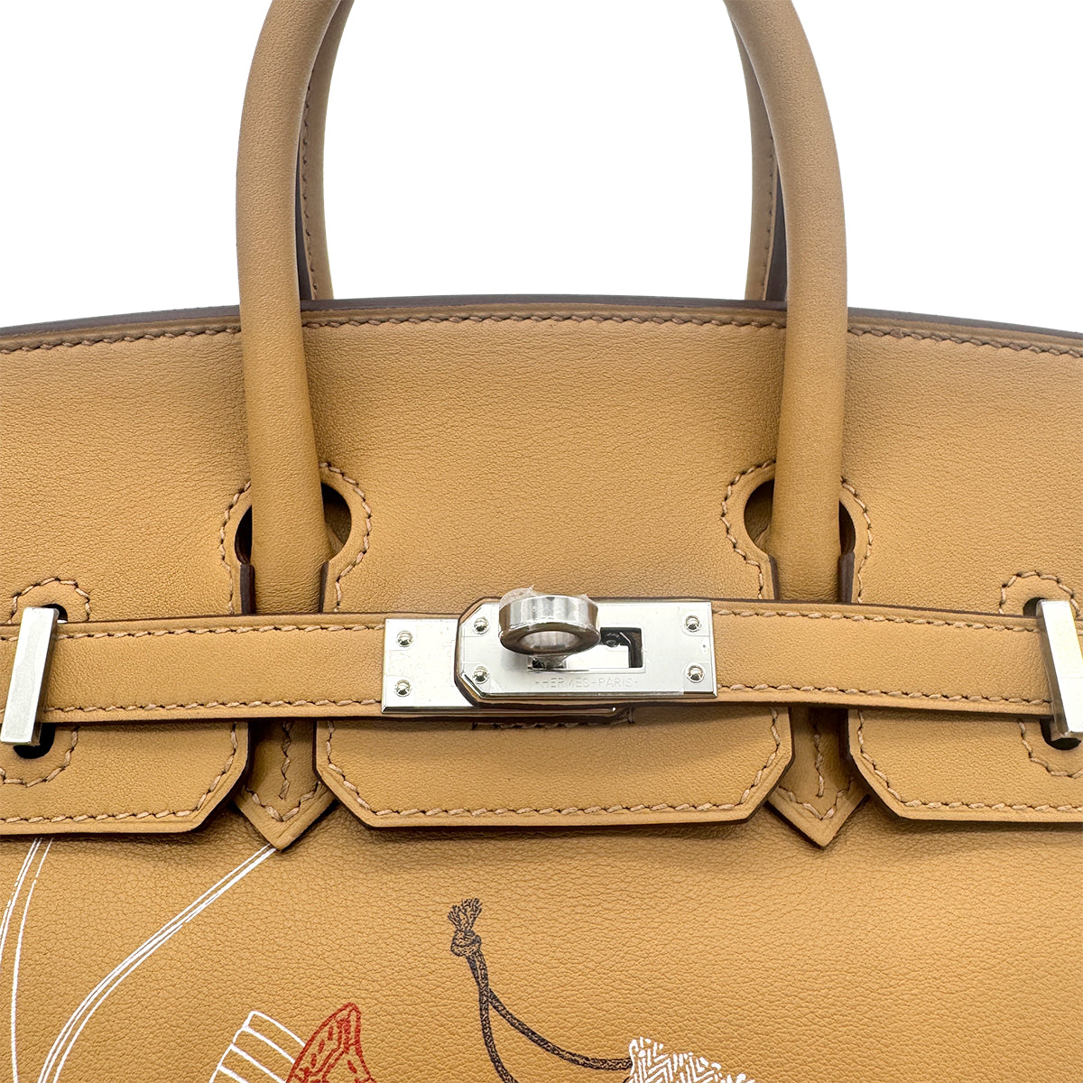 HERMES BIRKIN 25 IN & OUT BISCUIT SWIFT HAND BAG Z SHW 90278461