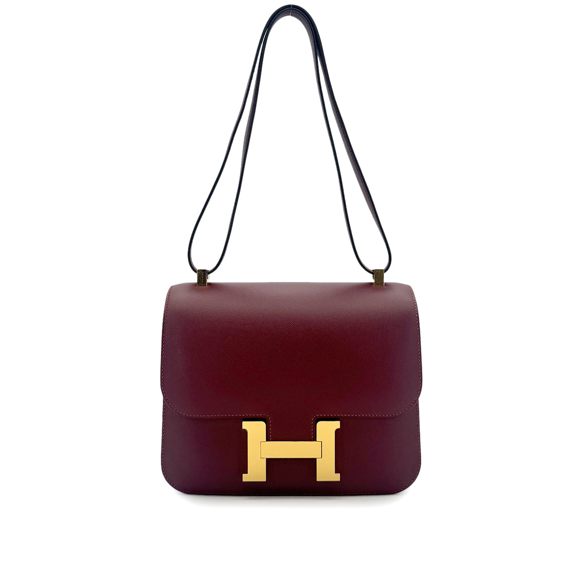 HERMES CONSTANCE3 24 ROUGE H VEAU MADAME SHOULDER BAG Z GHW 90278462