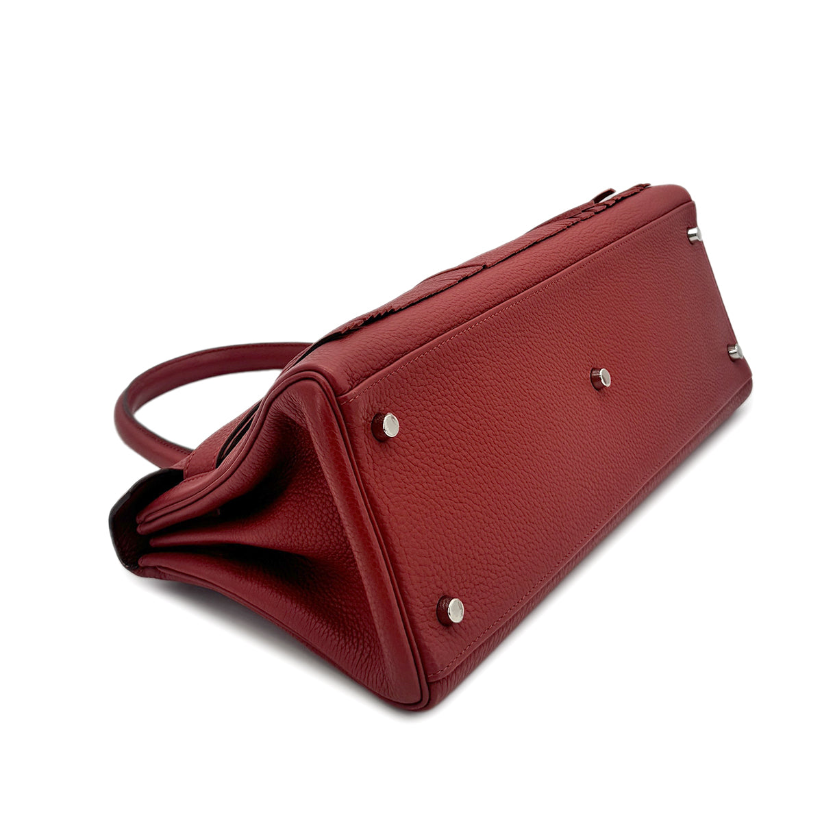 HERMES SHOULDER KELLY 42 RED TAURILLON CLEMENCE HAND SHOULDER BAG □M SHW 90278467