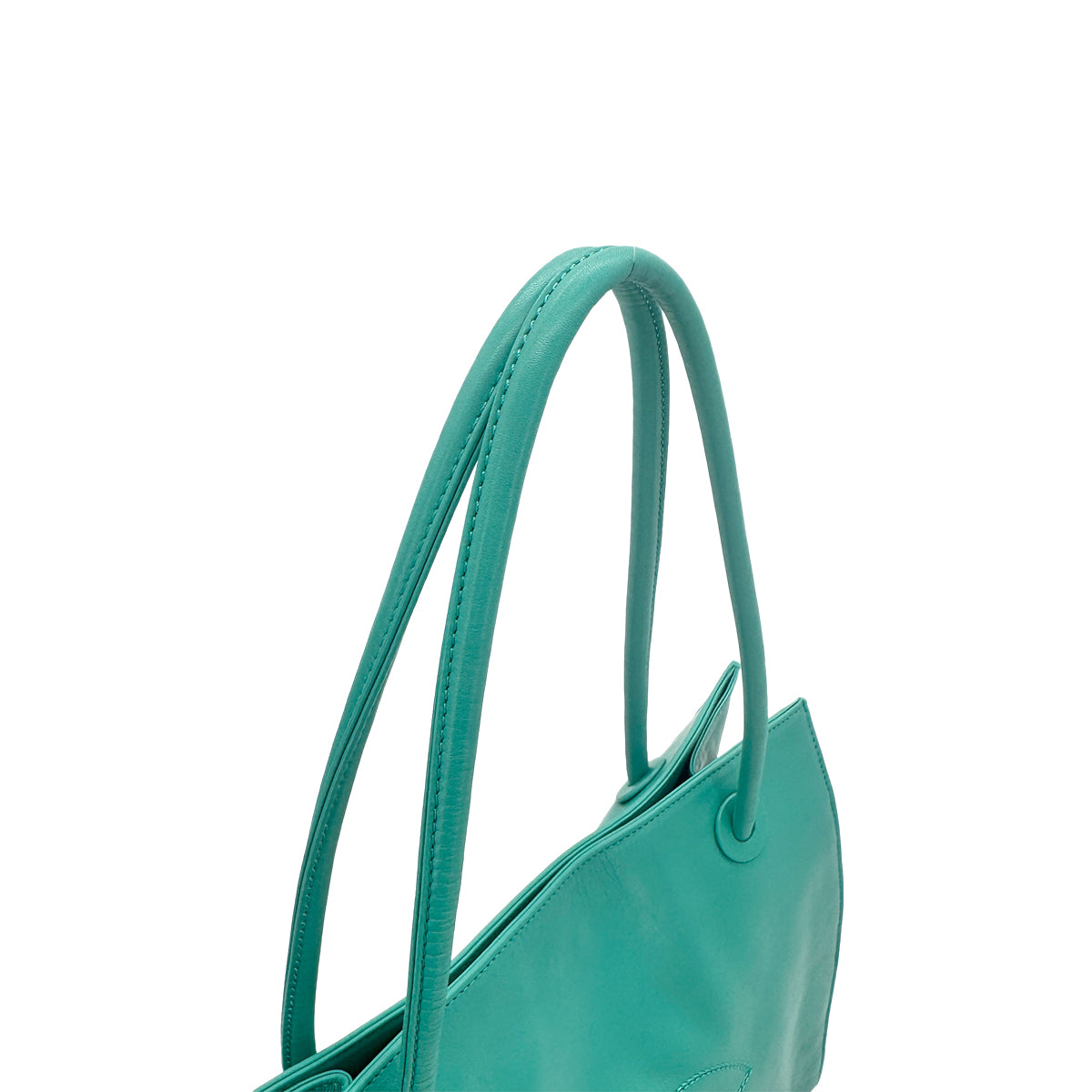 CHANEL VINTAGE BIG COCO SHOULDER BAG LIGHT BLUE LAMB SKIN 90278471