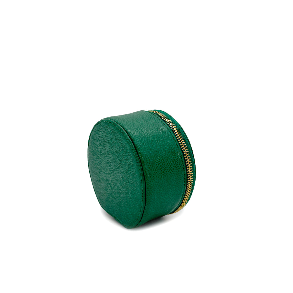 CHANEL VINTAGE COCOMARK JEWELRY CASE POUCH GREEN CAVIAR SKIN 90278475