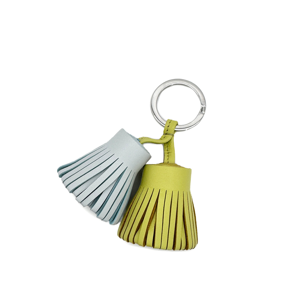 HERMES KEY CHARM CARMEN JAUNE BOURGEON BLEU BRUME AGNEAU MILO 90278479